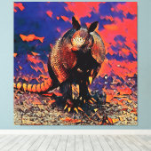 AnimalMix_Armadillo_001 キャンバスプリント (インサイチュ (ウッドフロア))