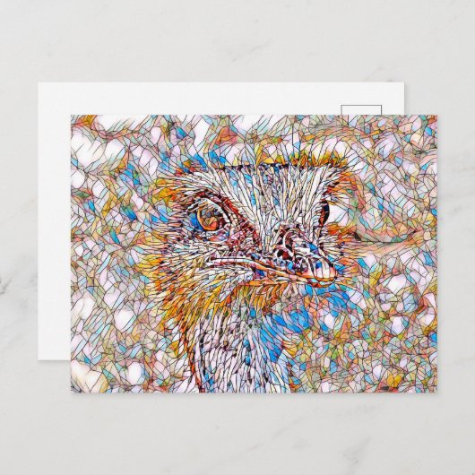 AnimalMix_Bird_042 ポストカード (正面/裏面)