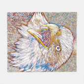 AnimalMix_Bird_043 フリースブランケット (正面(横))