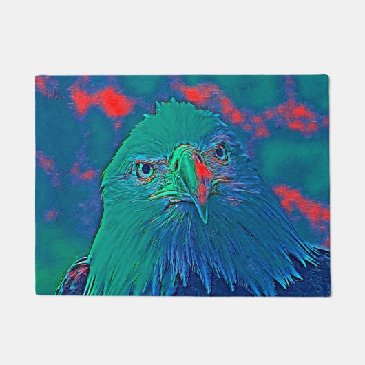 AnimalMix_Bird_048 ドアマット (正面)