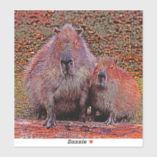 AnimalMix_Capybara_003 シール