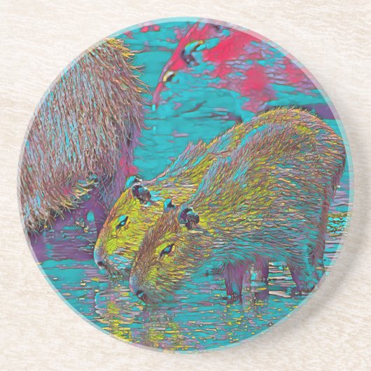 AnimalMix_Capybara_005 コースター (正面)