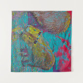 AnimalMix_Capybara_005 タペストリー (正面(横))