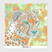 AnimalMix_Cheetah_023 シール (シート)