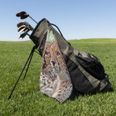 AnimalMix_Cheetah_031 ゴルフタオル (グリーン)