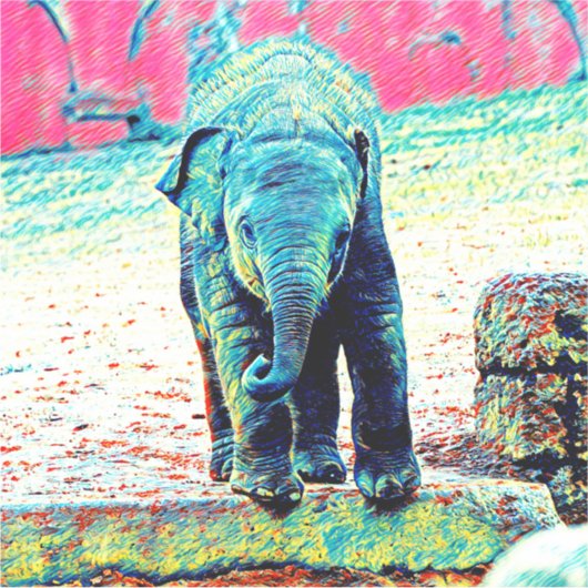 AnimalMix_Elephant_002 シール (正面)