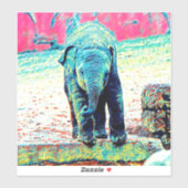AnimalMix_Elephant_002 シール (シート)