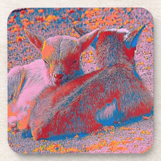 AnimalMix_Goat_003 コースター (正面)