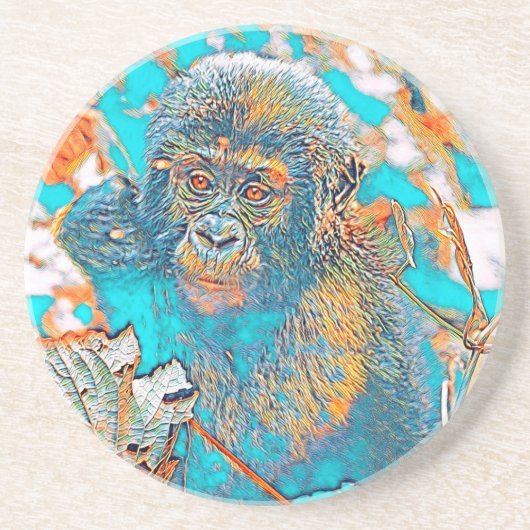 AnimalMix_Gorilla_002 コースター (正面)