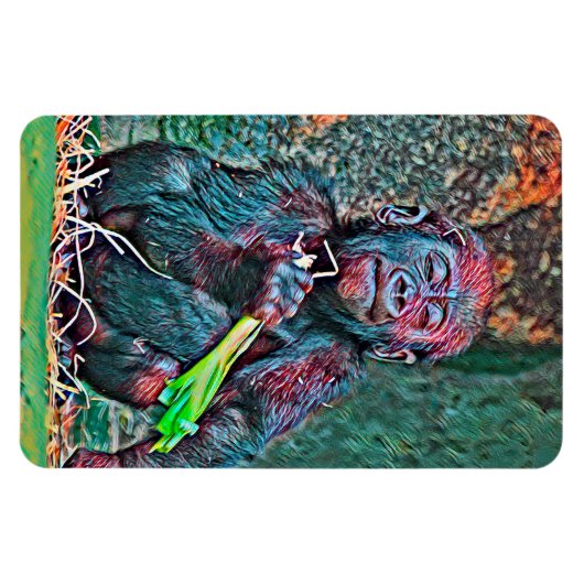 AnimalMix_Gorilla_004 マグネット (横)