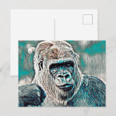 AnimalMix_Gorilla_008 ポストカード (正面/裏面)
