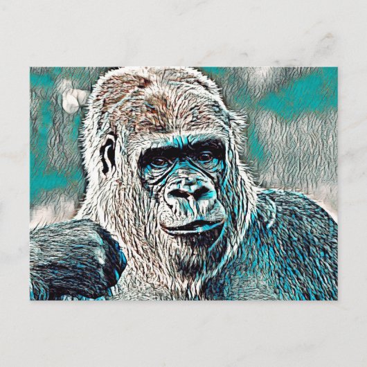 AnimalMix_Gorilla_008 ポストカード (正面)