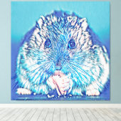 AnimalMix_Hamster_003 キャンバスプリント (インサイチュ (ウッドフロア))