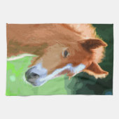 AnimalMix_Horse_013 キッチンタオル (横)