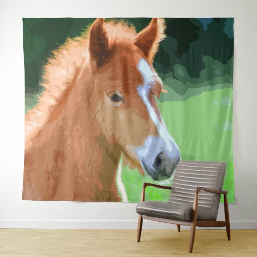 AnimalMix_Horse_013 タペストリー (インサイチュ(横))