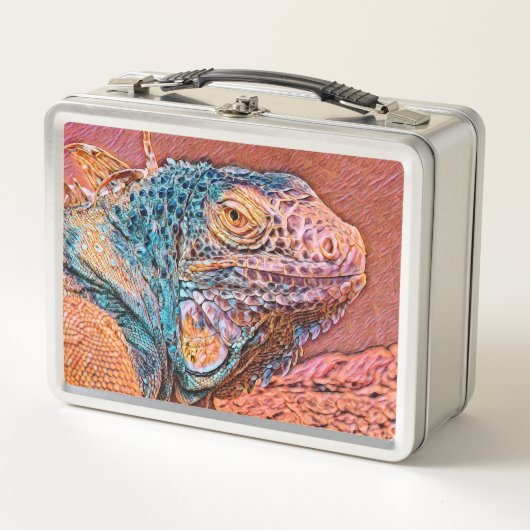 AnimalMix_Iguana_004 メタルランチボックス (正面)