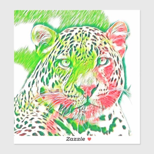 AnimalMix_Leopard_005 シール (シート)