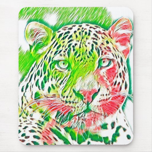 AnimalMix_Leopard_005 マウスパッド (正面)