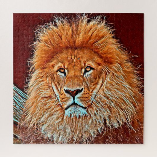 AnimalMix_Lion_009 ジグソーパズル (縦)