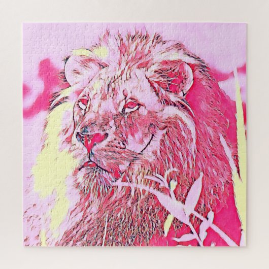 AnimalMiX_Lion_019 ジグソーパズル (縦)