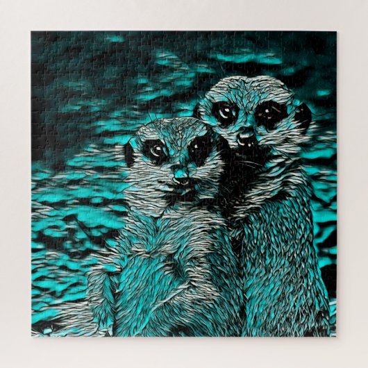 AnimalMix_Meerkat_001 ジグソーパズル (縦)