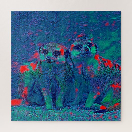 AnimalMix_Meerkat_022 ジグソーパズル (縦)