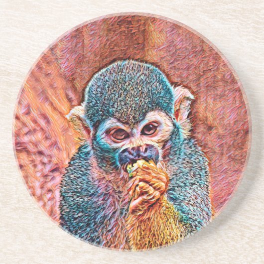 AnimalMix_Monkey_001 コースター (正面)