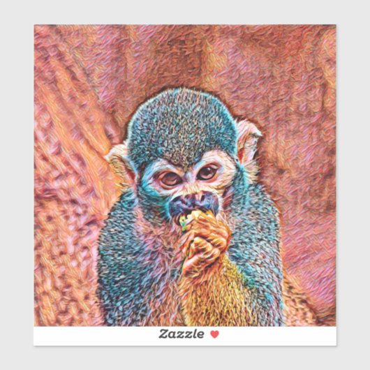 AnimalMix_Monkey_001 シール (シート)