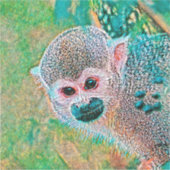 AnimalMix_Monkey_010 シール (正面)