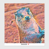 AnimalMix_Otter_002 シール (シート)