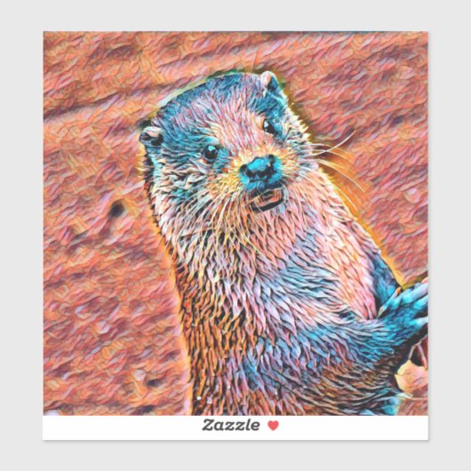 AnimalMix_Otter_002 シール (シート)