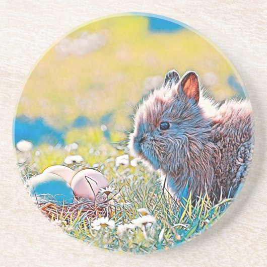 AnimalMix_Rabbit_037 コースター (正面)