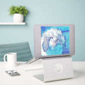 AnimalMix_Rabbit_07 シール (デスク上のノートパソコン)