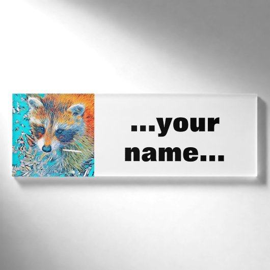 AnimalMix_Raccoon_001 名札 (正面)