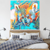 AnimalMix_RedPanda_001 キャンバスプリント (インサイチュ (寝室))