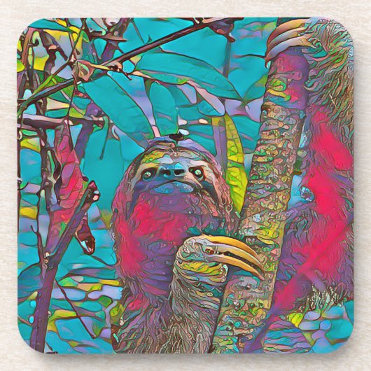AnimalMix_Sloth_005 コースター (正面)