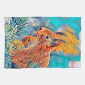 AnimalMix_Squirrel_001 キッチンタオル (横)
