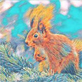 AnimalMix_Squirrel_001 シール (正面)