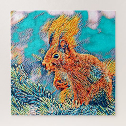 AnimalMix_Squirrel_001 ジグソーパズル (縦)