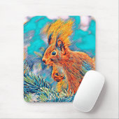 AnimalMix_Squirrel_001 マウスパッド (マウス)
