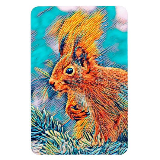 AnimalMix_Squirrel_001 マグネット (縦)