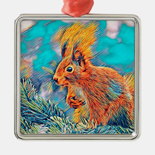 AnimalMix_Squirrel_001_by_JAMColors メタルオーナメント (正面)