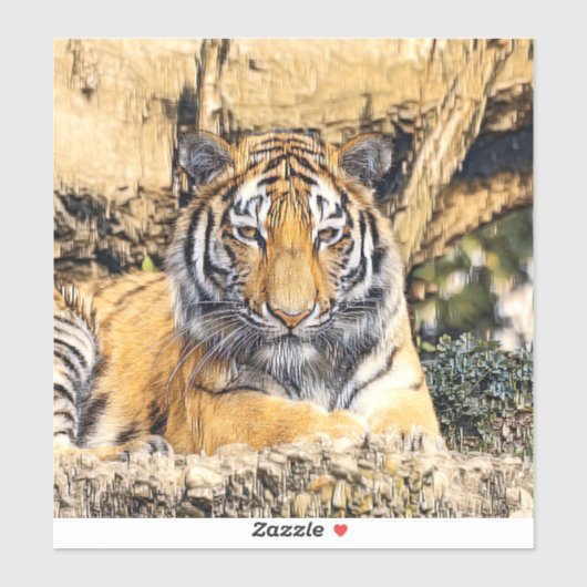 AnimalMix_Tiger_009 シール (シート)