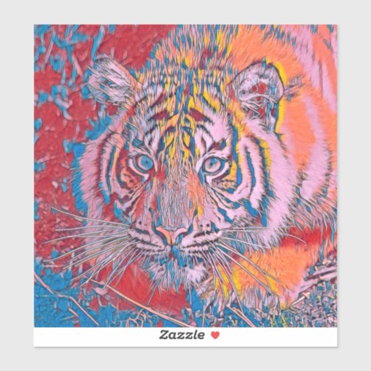 AnimalMix_Tiger_054 シール (シート)