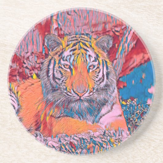 AnimalMix_Tiger_056 コースター (正面)