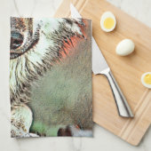 AnimalMix_Wolf_004 キッチンタオル (四つ折り)