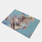AnimalMix_Wolf_012 ドアマット (アングル)