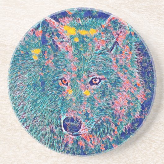 AnimalMix_Wolf_019 コースター (正面)