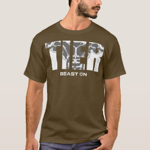 AnimalMuses Beast OnGymモチベーションフィットネスSayin Tシャツ