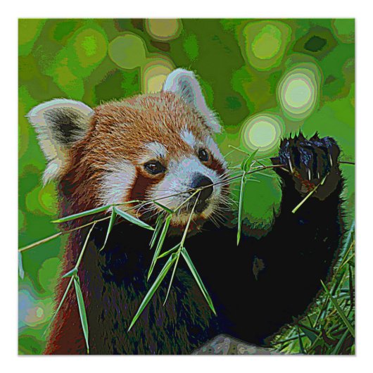 AnimalPaint_RedPanda_20171201_by_JAMColors ポスター (正面)